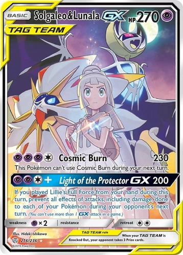 Solgaleo & Lunala GX 216/236 Sm-Cosmic Eclipse