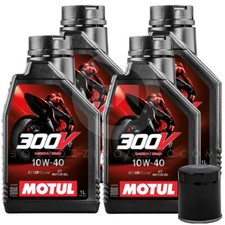 KIT D'ENTRETIEN 4L MOTUL 300V 10W40 + FILTRE DUCATI F1 Laguna Seca 750 1987-1987