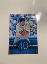 DAVID ORTIZ INSERT FREE AGENT AGE 40 BOSTON RED SOX 2015 TOPPS BASEBALL CARD