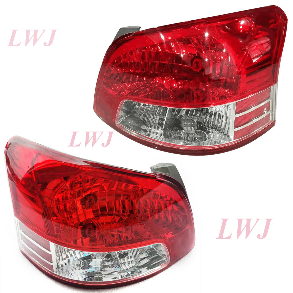 Pair of LH+RH Tail Lights for 2007-2012 Toyota Yaris Sedan 4-Door Replacement Lamps