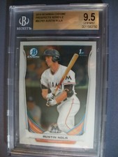 AUSTIN NOLA 2014 Bowman Chrome Prospects BCP61 BGS GEM MINT 9.5 Marlins RC