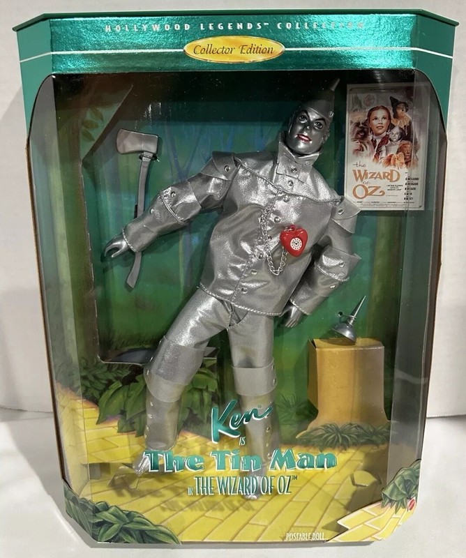 NRFB 1995 Ken as THE TIN MAN Wizard of Oz Hollywood Legends Collection 