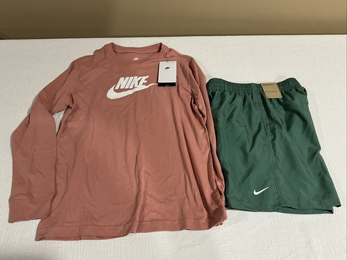 Nike Dri-Fit Shorts/loose Fit Tee Bundle Youth Boys Size Medium New With Tags!