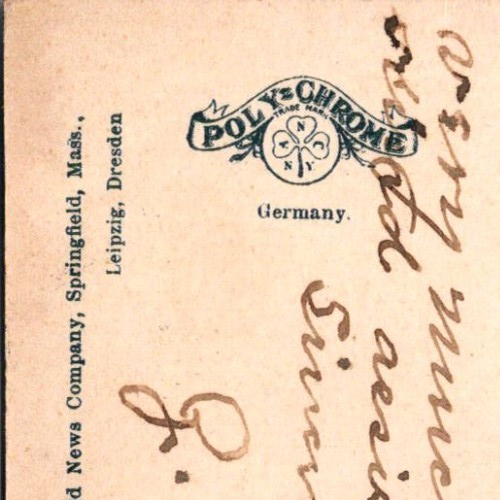 Postkarte Field Memorial Bibliothek Conway Massachusetts geteilte Rückseite 1911 verschickt - Bild 3 von 3