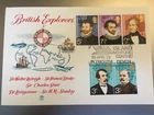 GB STAMPS RARE FIRST DAY COVER 1973 BRITISH EXPLORERS  DRAKES ISLAND PLYMOUTH