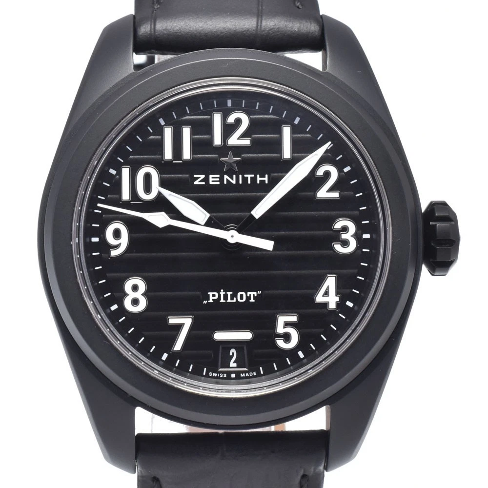 discount with paper ZENITH Pilot watch 49.4000.3620/21.I001 Date Men's O#148973