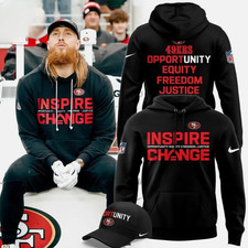 49Ers Inspire Change Hoodie Opportunity Equity Freedom Justice Fan Apparel