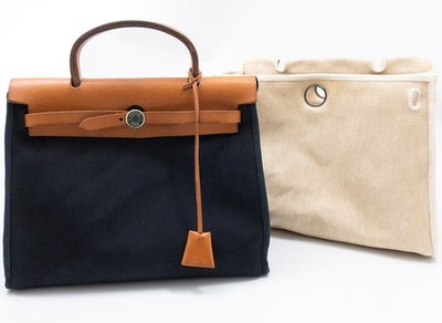 HERMES HERBAG CABAS HANDTASCHE HAND BAG HENKELTASCHE TASCHE BAG LUXUS KELLY RAR