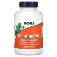 NOW Foods Cal-Mag DK 180 Capsules | Bone, Muscle & Immune Support Formula