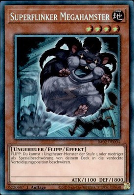 Yugioh Superflinker Megahamster (V.6) RA02-DE004 Collectors Rare (6233)