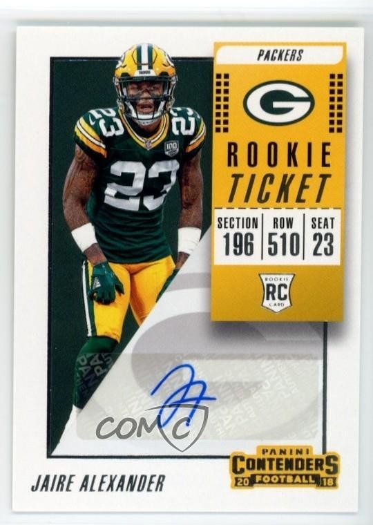 Jaire Alexander Panini Contenders #253 Variation Autograph