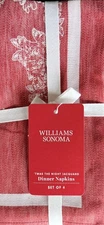 Williams-Sonoma T’Was The Night Before Xmas Jacquard Napkins Set/4