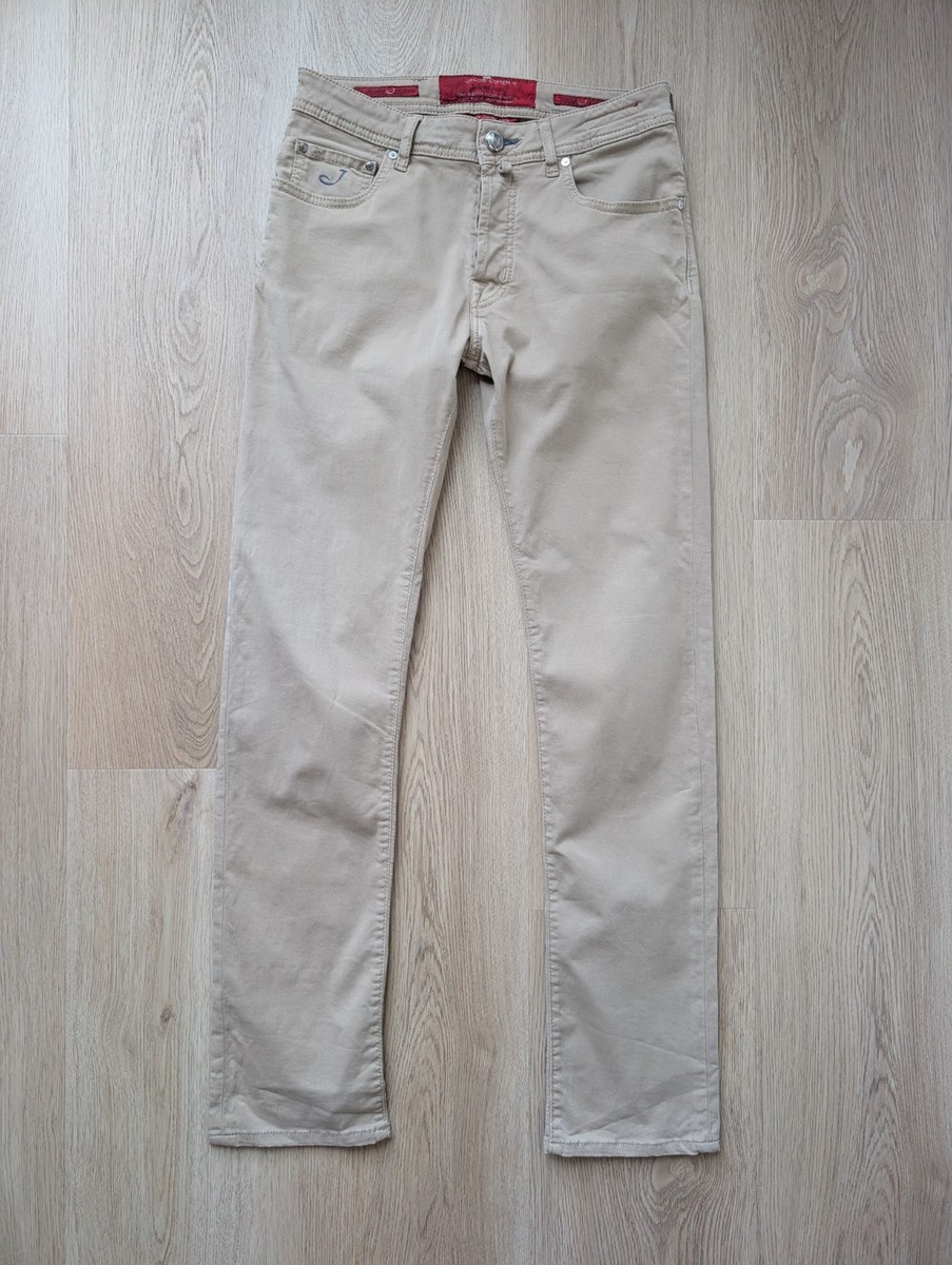 Jacob Cohen Style 688C Comfort Slim Fit Jeans Size 30 Beige Made