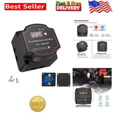 High-performance 12v Dual Battery Isolator With Voltmeter For Rv Marine Use