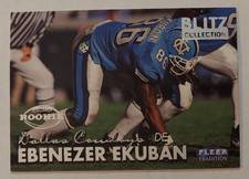 Ebenezer Ekuban (Tar Heels) 1999 Fleer Tradition ROOKIE card BLITZ COLLECTION. rookie card picture