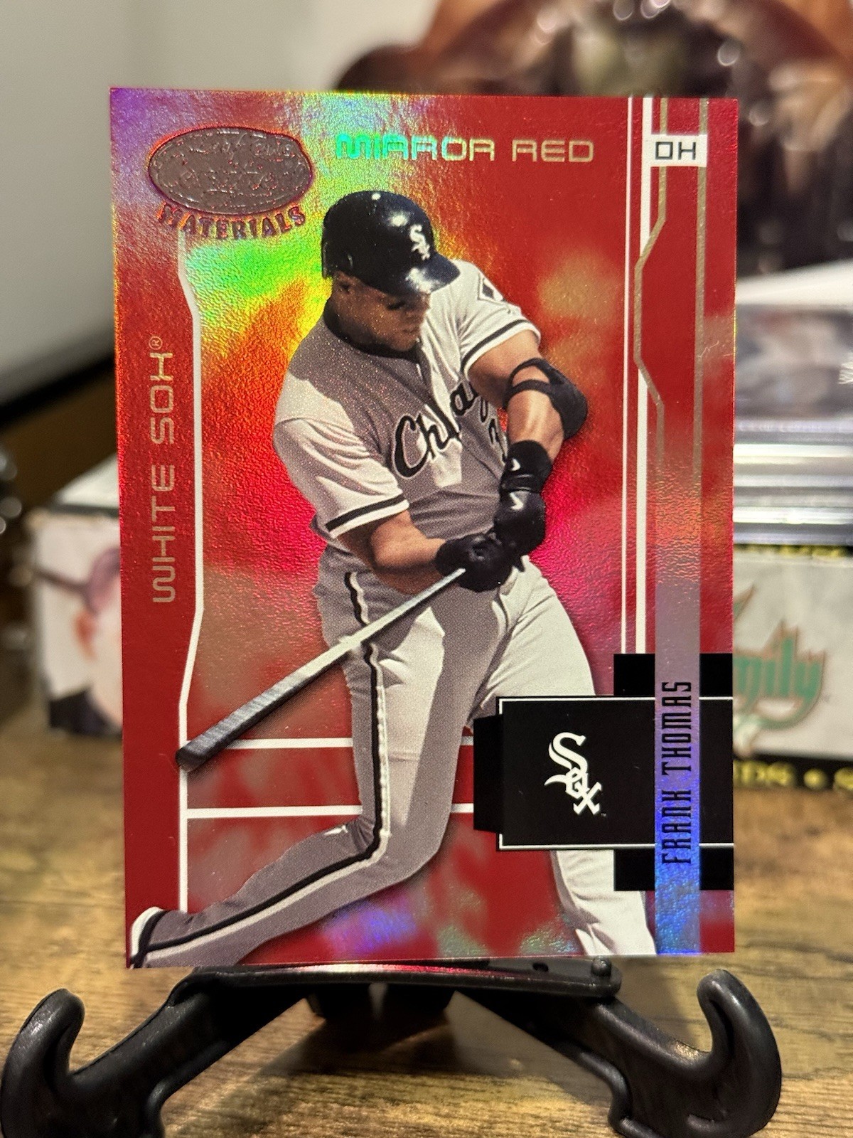 2003 Leaf Certified Materials Mirror Red Frank Thomas /100 #38 White Sox
