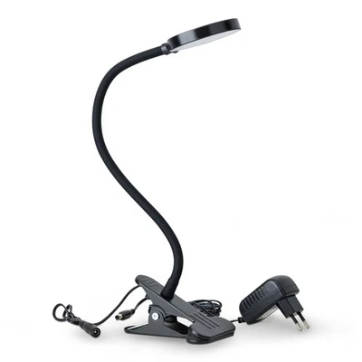 LED Klemm Leuchte dimmbar 4W Lese Lampe schwenkbar Nacht Licht Netzteil SEBSON - Bild 1 von 4