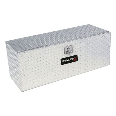 TrailFX 190361 Underbody Tool Box 36'' Bright Polished Aluminum Single Lid