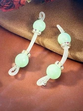 Sexy Non-piercing Green Nipple Rings Adjustable Daily Wear 8mm