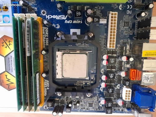 Carte mere asrock k10n78 + athlon II x4 640 socket am2 - Imagen 4 de 5