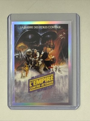 2021 Topps Chrome Star Wars Galaxy Global Posters Empire Strikes Back France 