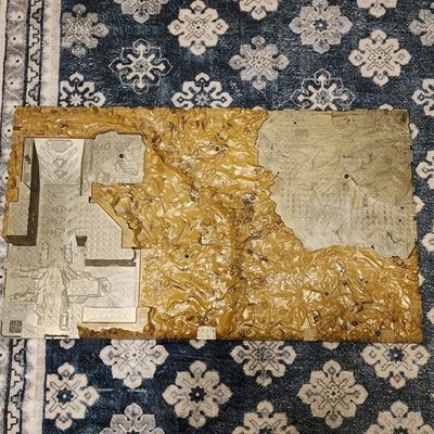 Mega Bloks Halo Battlescape Desert Terrain Base Plate 22.5 X 13'' *Read*