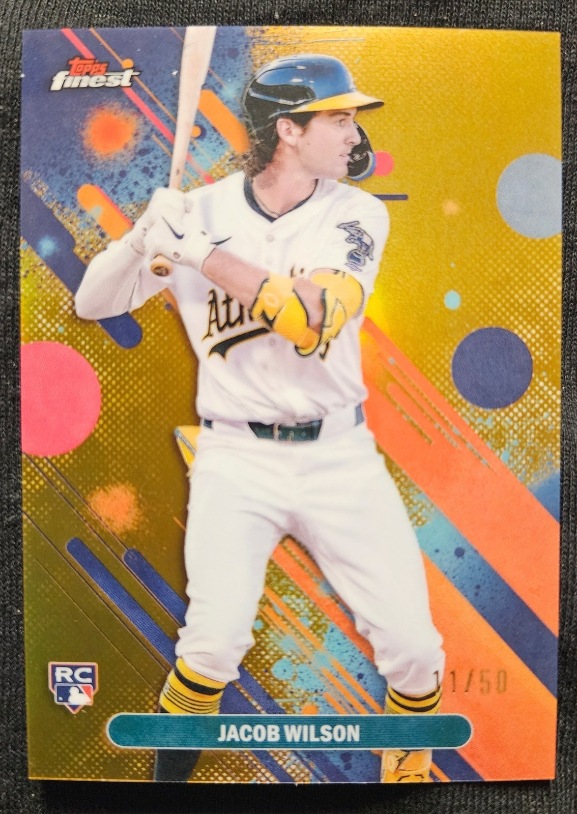 2025 Topps Finest - Common Jacob Wilson #61 Gold Refractor /50 (RC)