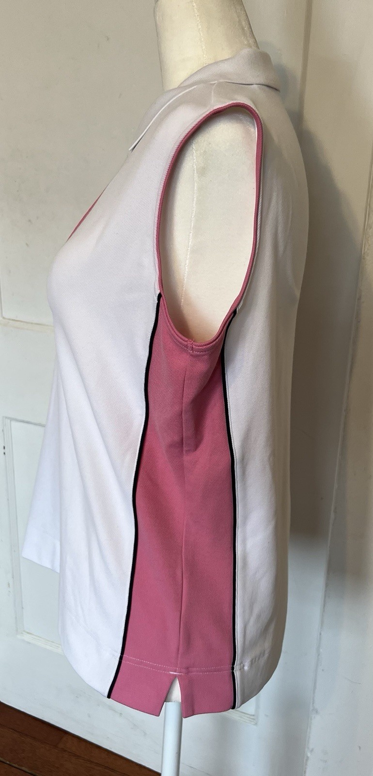 ALLY PERFORMANCE STRETCH COLLARED SLEEVELESS POLO - image 7