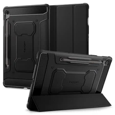 For Galaxy Tab S10 FE + | Spigen [ Rugged Armor Pro ] Shockproof Slim Cover