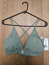 Adidas Women  s Bralette IX5994 Size Large L Color Trace Green Top NWT