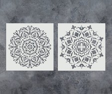 Stencil Mandala Template - Reusable, DIY Crafts, Boho Style - Mylar StencilAir