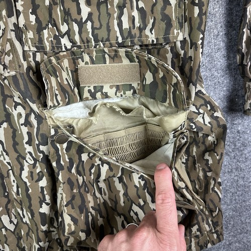 VTG Gamehide Hunting Jacket Mens XL Brown Camo Turkey Duck Shell Loops WP-3 READ - Picture 8 of 19