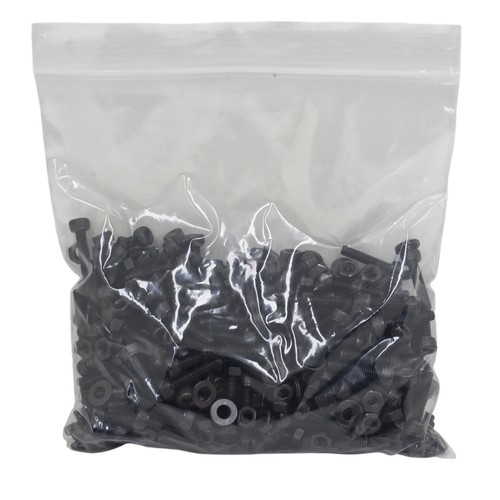 200 x M4 x 18mm Black Hex Socket Cap Screws Bolts with Washers & Nuts - Picture 2 of 4