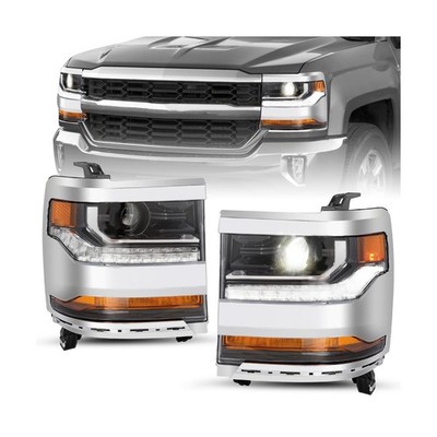 TUSDAR Headlight Assembly Fits For [HID/Xenon Type] 2016-2018 Chevy Silverado...