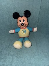 Mattel Pajamas Disney Baby Mickey Mouse Plush 12" NOT TESTED rare 1990 WTF82 
