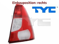 TYC 11-0757-11-2 Heckleuchte rechts Rücklicht Hecklicht Rückleuchte für Dacia 