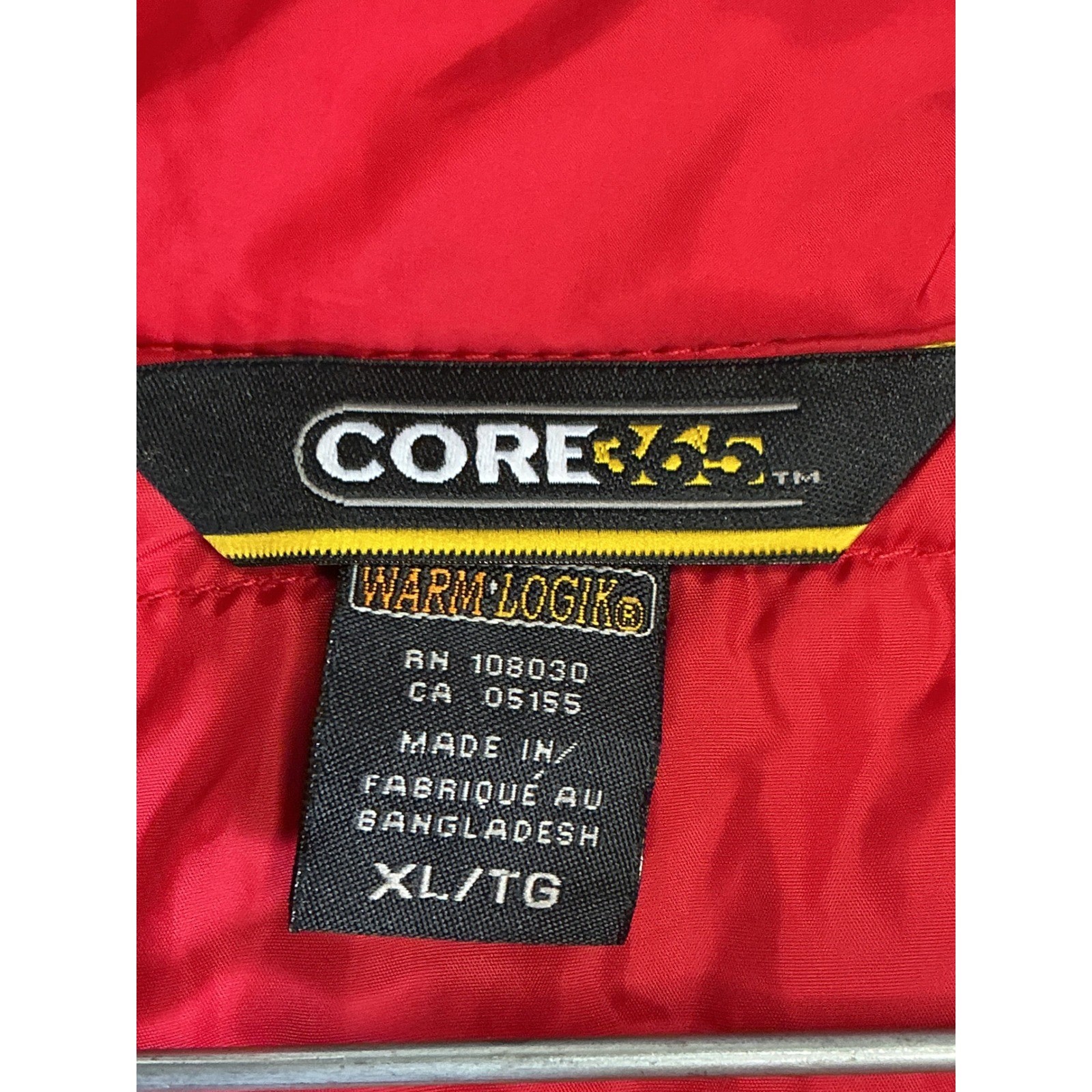 Core 365 Mens XL Red Utk Warm Logik Puffer Vest Water Resistant Packable New image 6