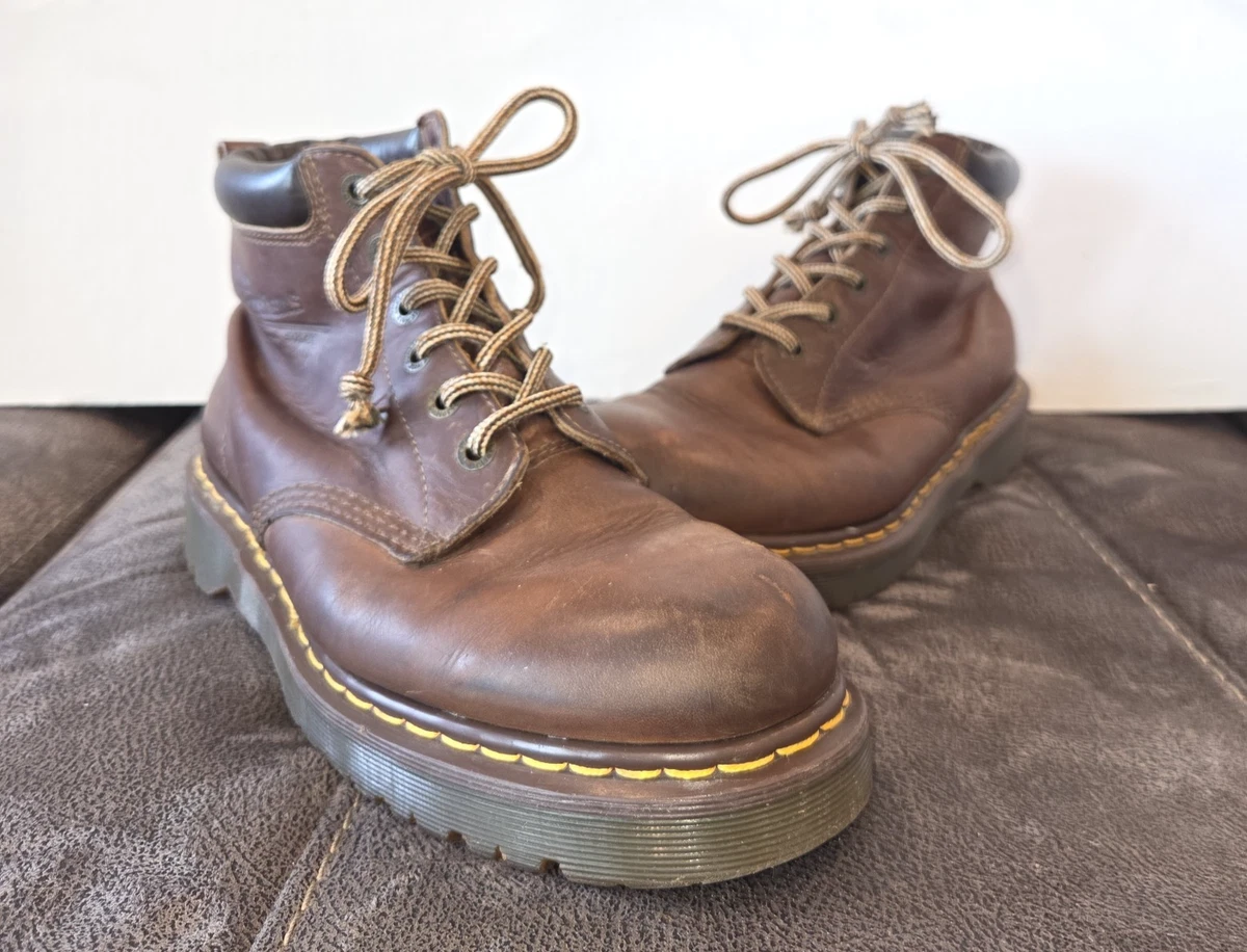 Vintage Dr Martens 939 Ben Boots Brown Leather Made In England Men Sz 8 UK 9 US Dr Martens 939 Ben Boot Crazy Horse Leather | Mercari main image 4