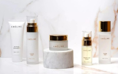 Ameline's Skincare Geschenkset Bundle für strahlende hydratisierte Haut Vegan Anti-Aging