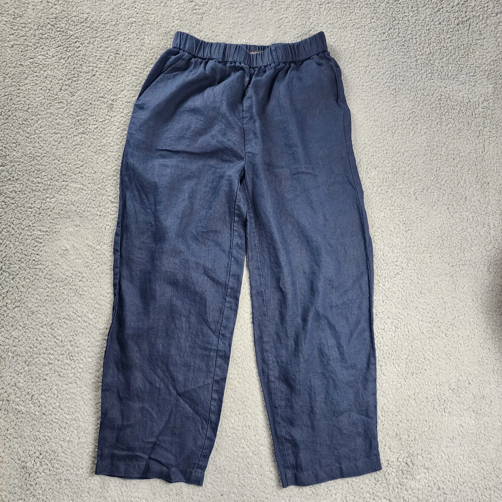 Quince Linen Pants Womens Small Blue Pull On Beachy Stretch Resort Lagenlook
Opens in a new window o
