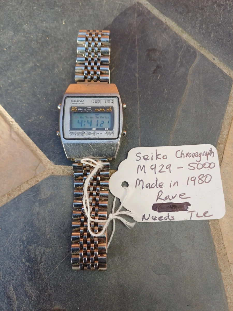 25+ Seiko Digital Wristwatches with Chronograph for sale | Updated
