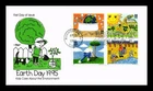 US COVER EARTH DAY KIDS CARE ABOUT ENVIRONMENT FDC SETENANT ARTMASTER