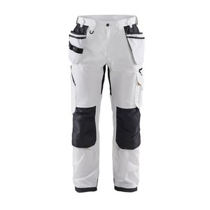 BLAKLADER 1691 White/Dark Grey Ripstop Pants with Utility Pockets (169113301098)