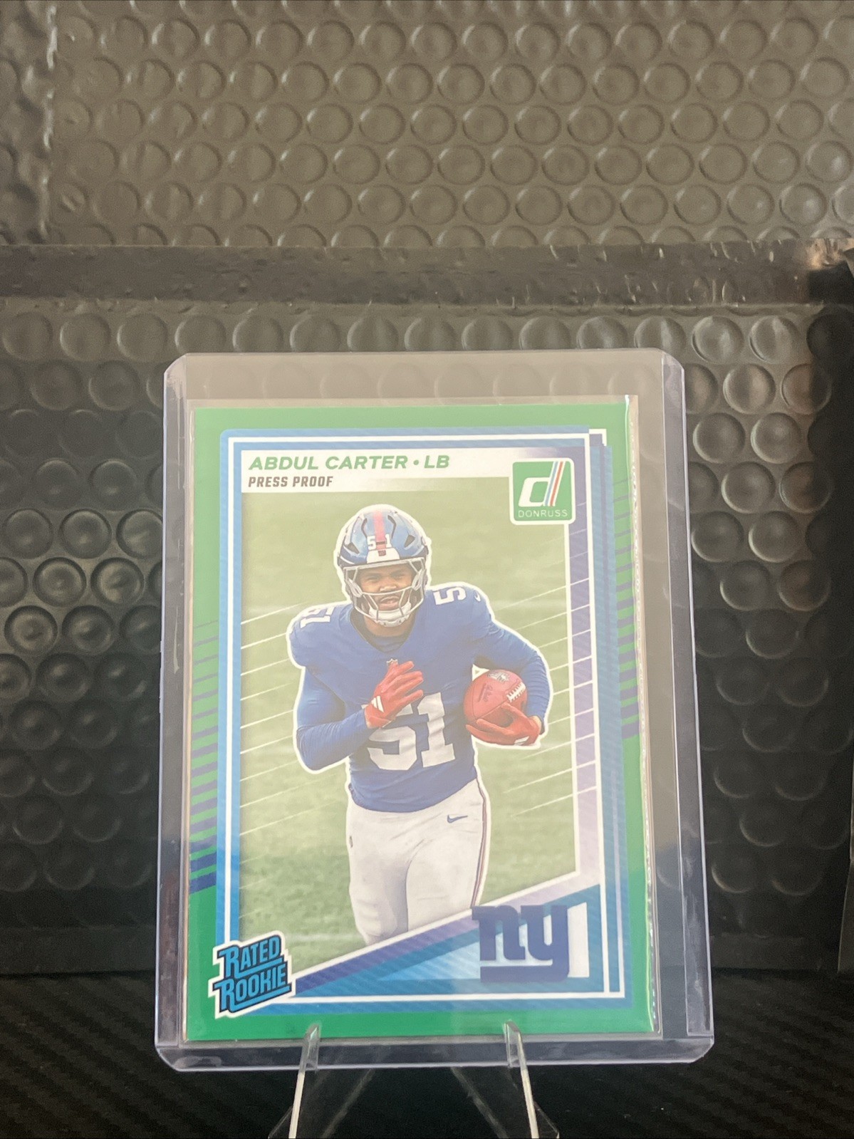2025 Panini Donruss - Rated Rookie Abdul Carter #315 Press Proof Green (RC)