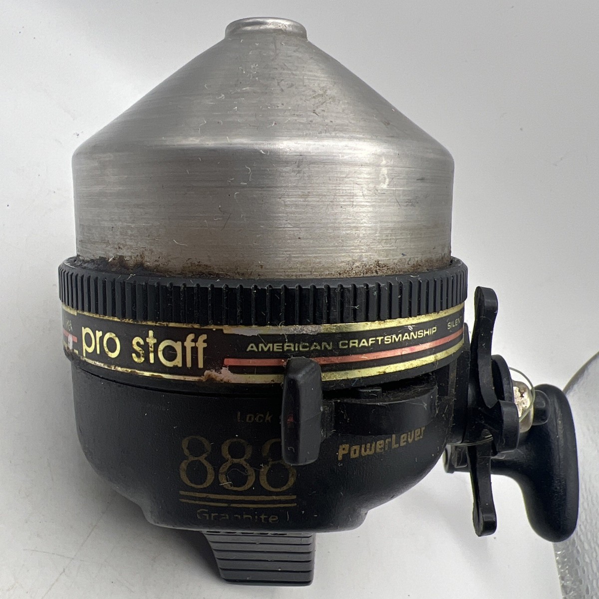 Vintage Zebco 888 Graphite Pro Staff Spin Cast Fishing Reel - USA