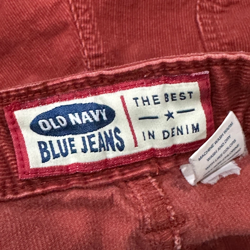 Pantalones Cortos De Colección Y2K Old Navy Pana Para Mujer 8 Naranja Quemado 100% Algodón Preppy Foto 3 de 4