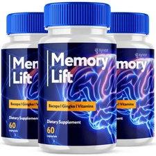 Memory Lift Brain Maximum Support Supplement Pills Advanced Formula 180 Capsules