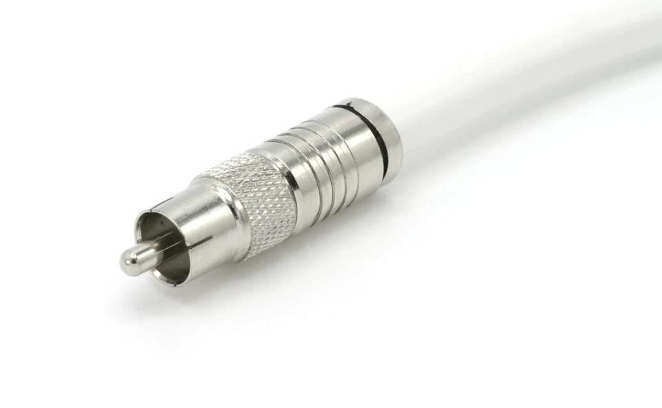 White Digital Audio Coaxial Cable Subwoofer Cable - (S/PDIF) RCA Cable, 200 Feet - Image 2 of 4