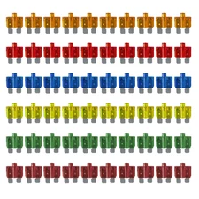 MGI Speedware 60Pcs LED Blade Fuse Assortment, Smart Glow, 5A 10A 15A 20A 30A 40