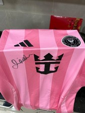 David Beckham signed Inter Miami shirt - Adidas pink MLS